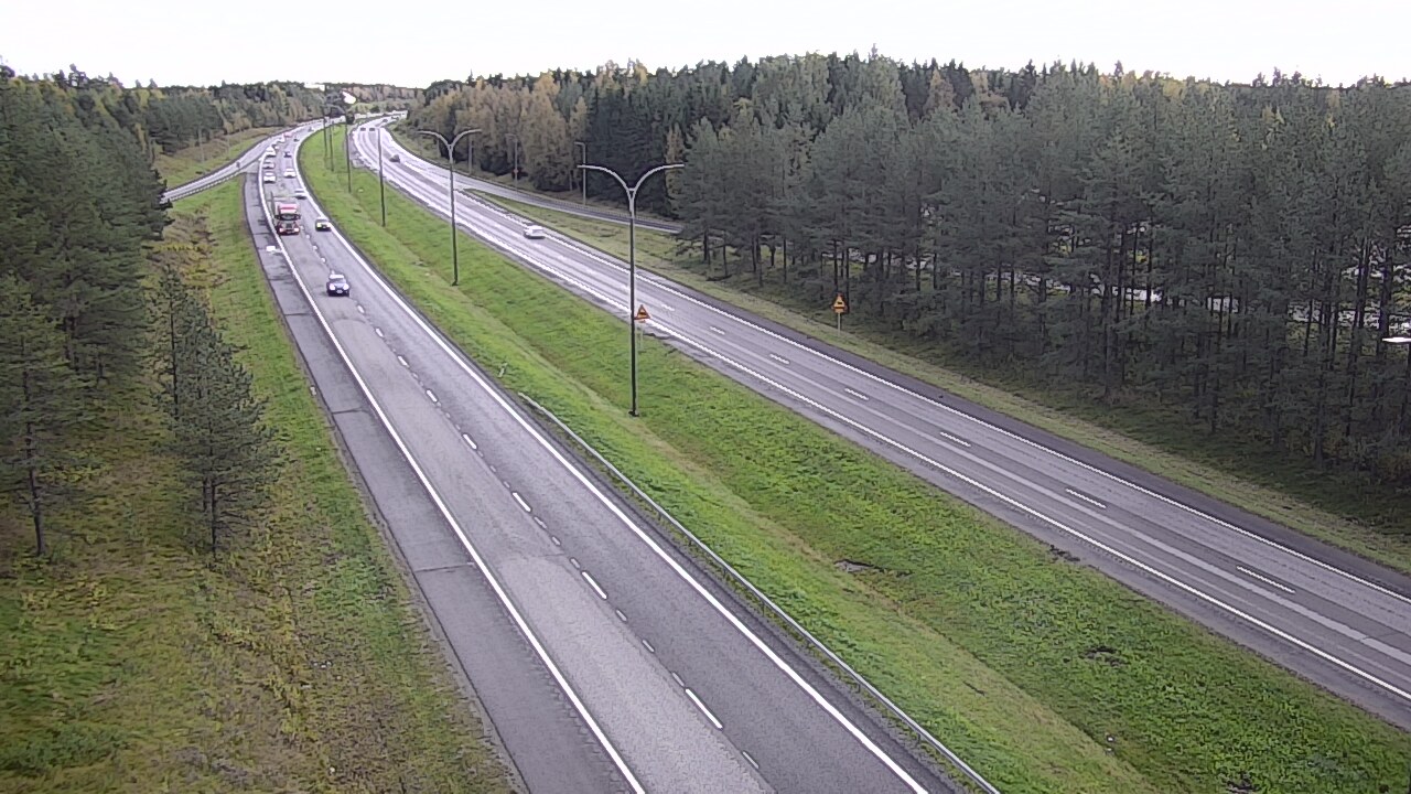 Weather Camera Image Väg 4 Uleåborg, Ouluntulli, Oulu, Pohjois-Pohjanmaa