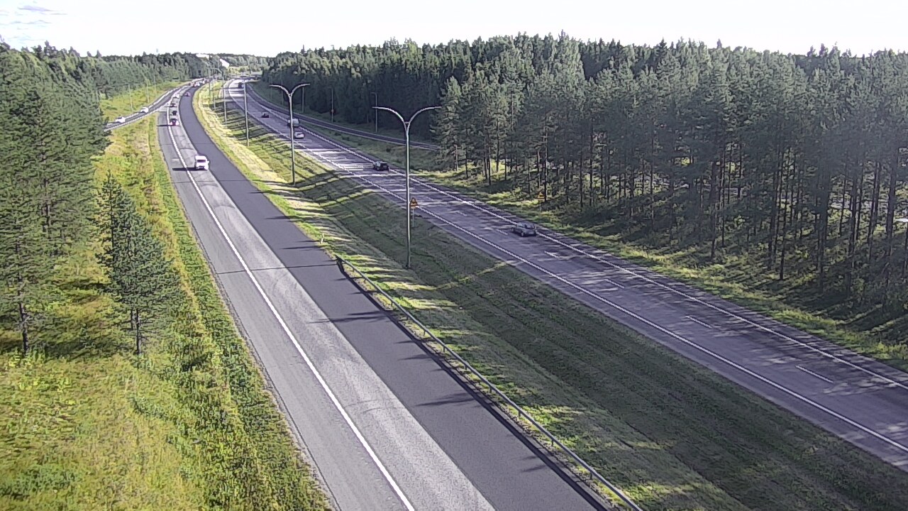 Weather Camera Image Väg 4 Uleåborg, Ouluntulli, Oulu, Pohjois-Pohjanmaa