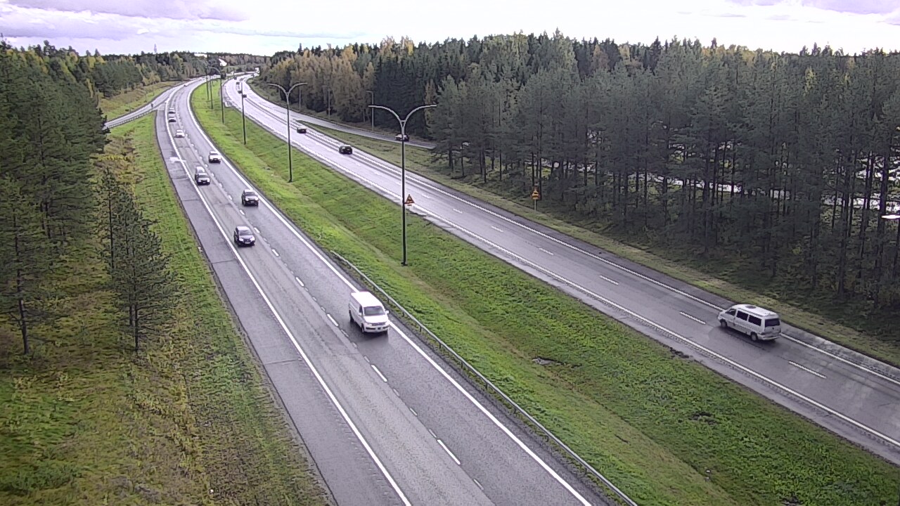 Weather Camera Image Väg 4 Uleåborg, Ouluntulli, Oulu, Pohjois-Pohjanmaa