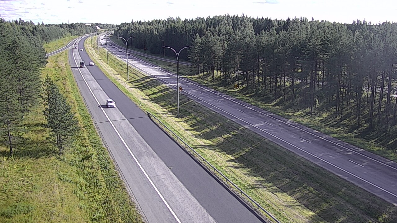 Weather Camera Image Väg 4 Uleåborg, Ouluntulli, Oulu, Pohjois-Pohjanmaa