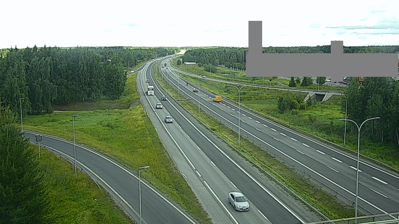 Weather Camera Image Road 4 Oulu, Kaakkuri, Oulu, Pohjois-Pohjanmaa