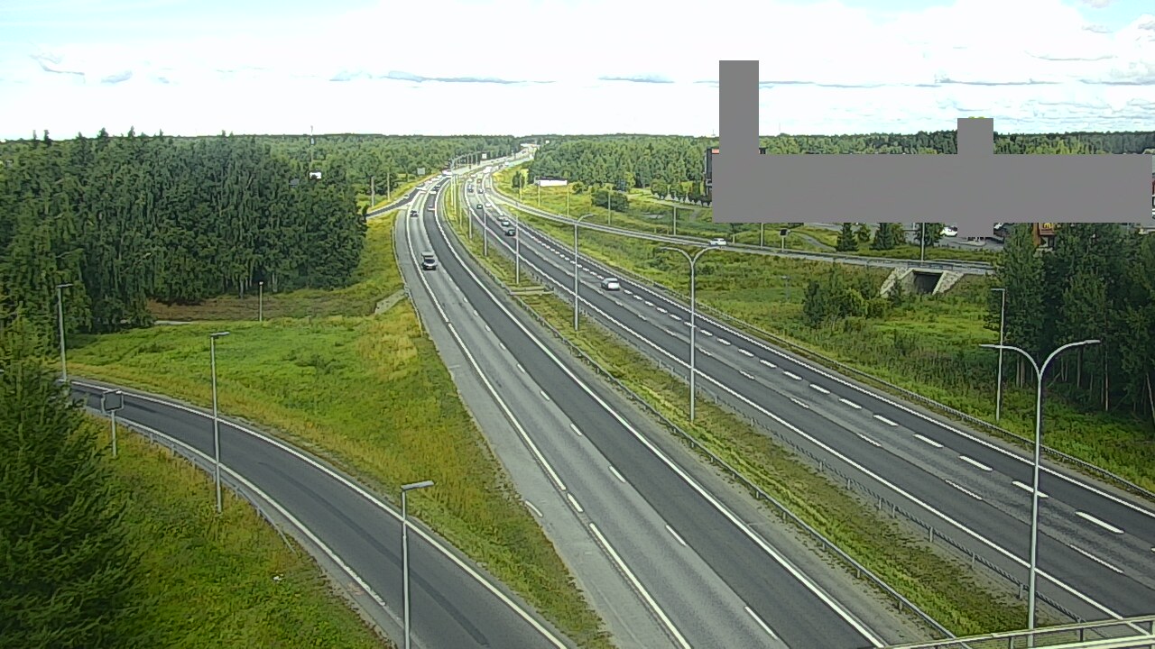 Weather Camera Image Road 4 Oulu, Kaakkuri, Oulu, Pohjois-Pohjanmaa