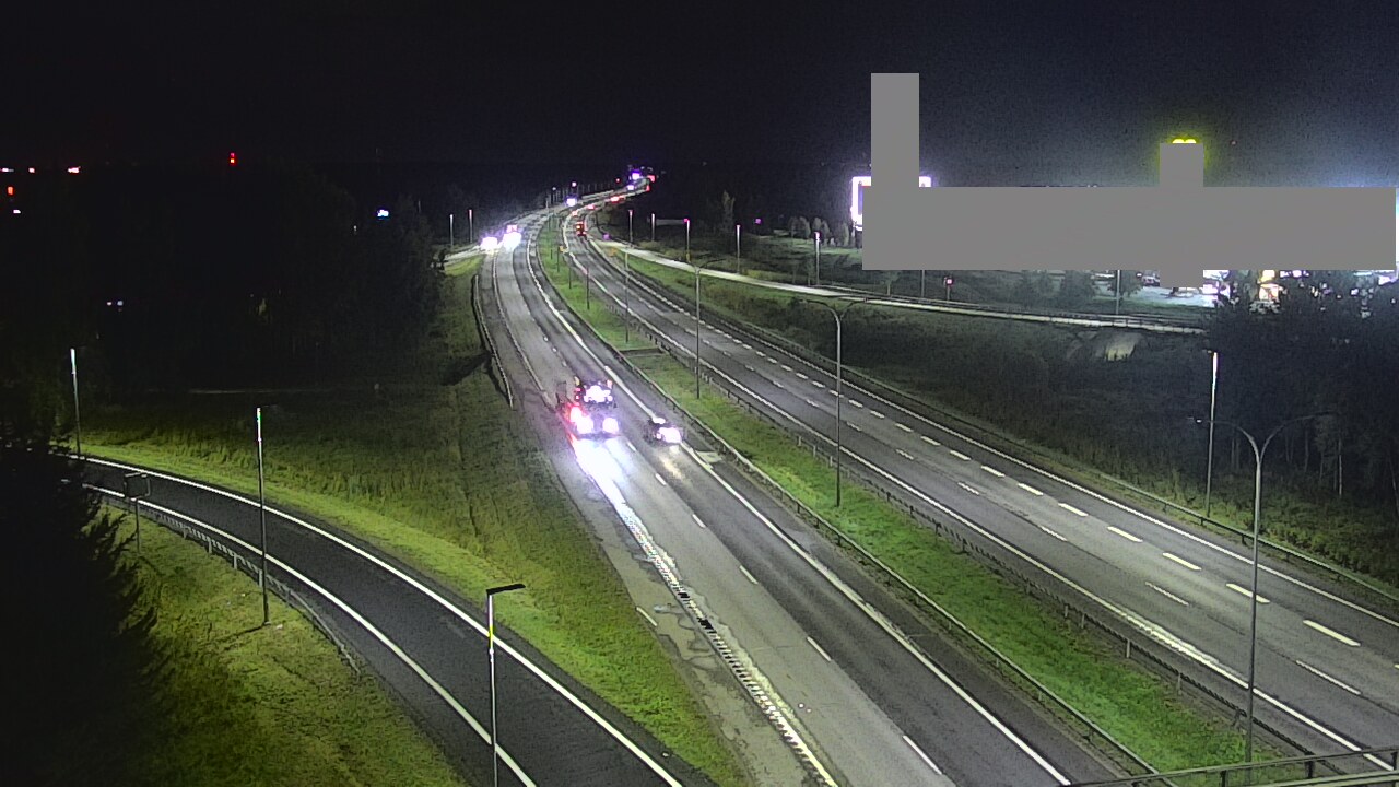 Weather Camera Image Väg 4 Uleåborg, Kaakkuri, Oulu, Pohjois-Pohjanmaa