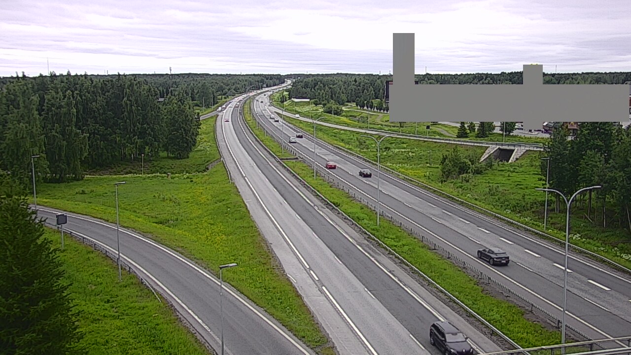 Weather Camera Image Väg 4 Uleåborg, Kaakkuri, Oulu, Pohjois-Pohjanmaa