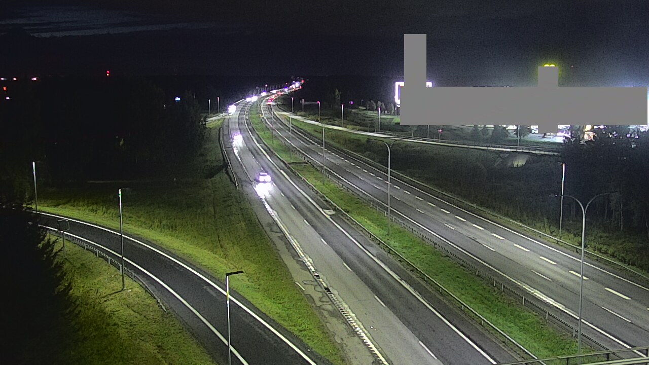 Weather Camera Image Väg 4 Uleåborg, Kaakkuri, Oulu, Pohjois-Pohjanmaa