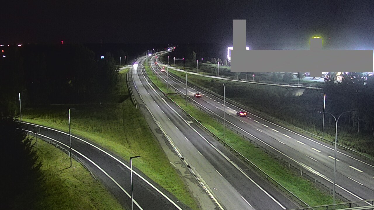 Weather Camera Image Väg 4 Uleåborg, Kaakkuri, Oulu, Pohjois-Pohjanmaa