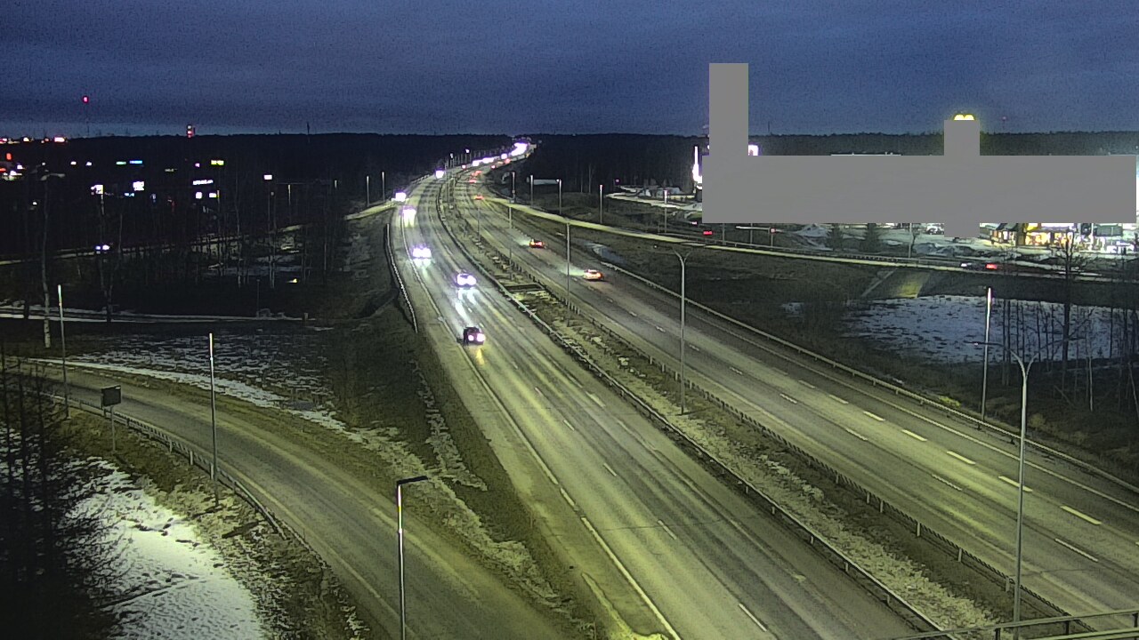 Weather Camera Image Road 4 Oulu, Kaakkuri, Oulu, Pohjois-Pohjanmaa