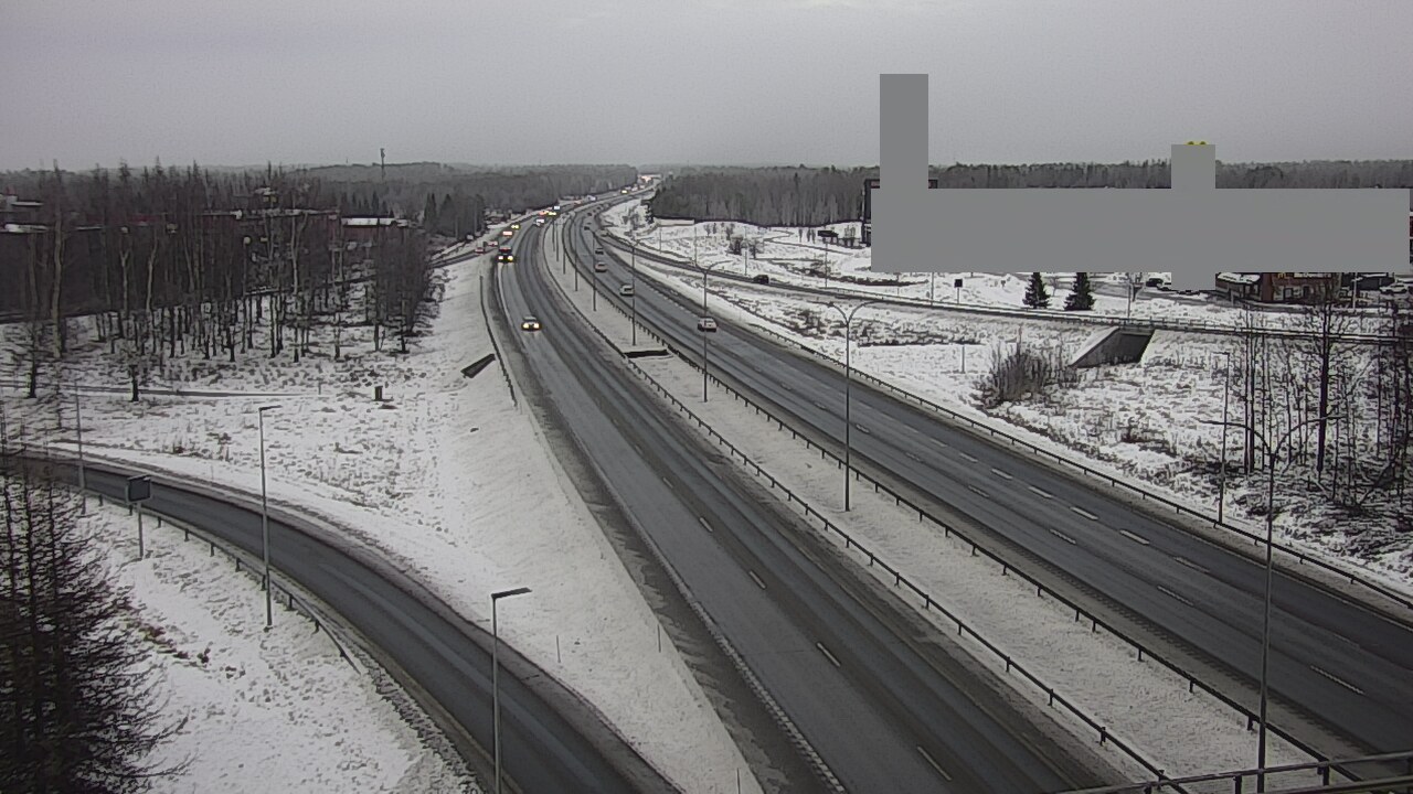 Weather Camera Image Väg 4 Uleåborg, Kaakkuri, Oulu, Pohjois-Pohjanmaa