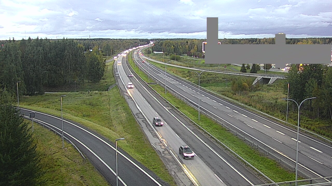 Weather Camera Image Väg 4 Uleåborg, Kaakkuri, Oulu, Pohjois-Pohjanmaa
