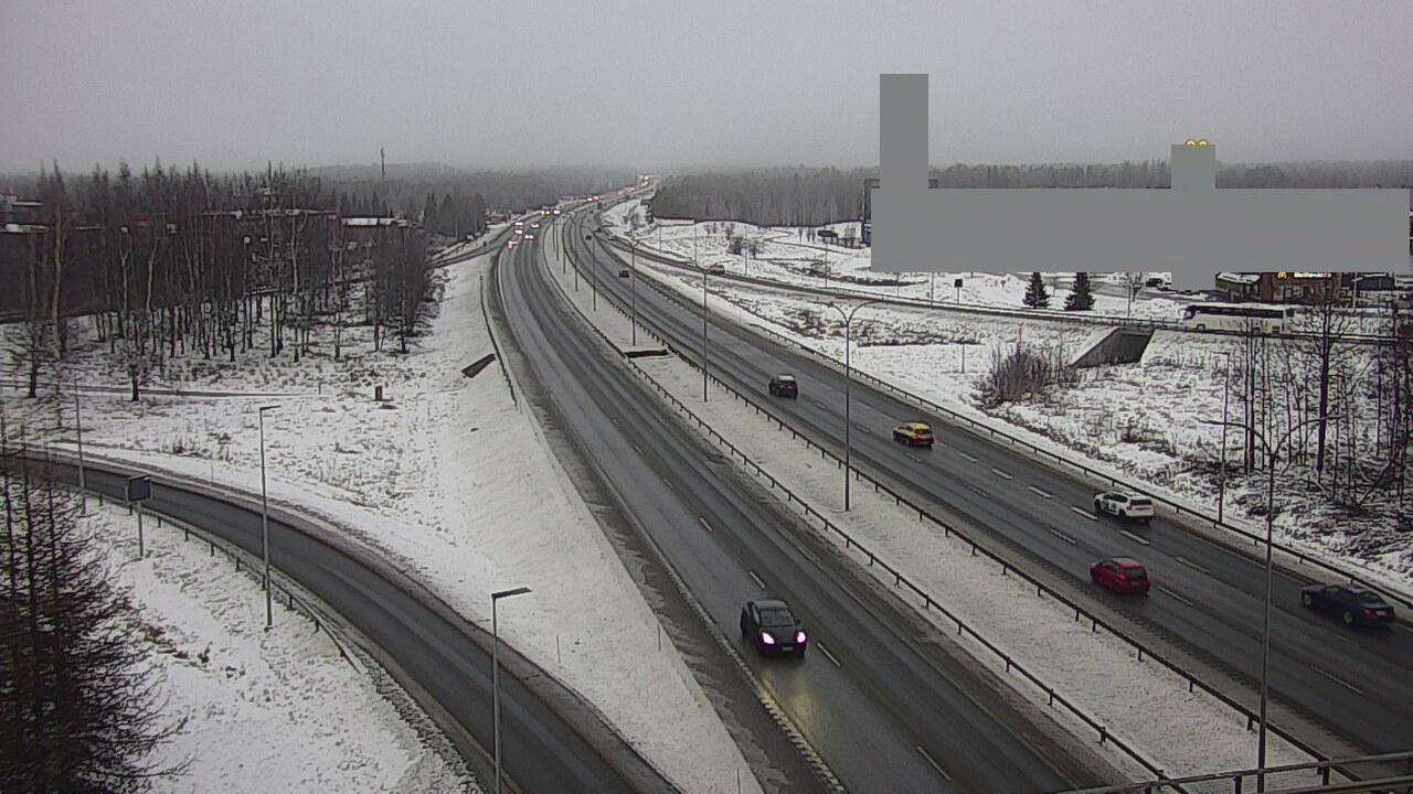 Weather Camera Image Väg 4 Uleåborg, Kaakkuri, Oulu, Pohjois-Pohjanmaa