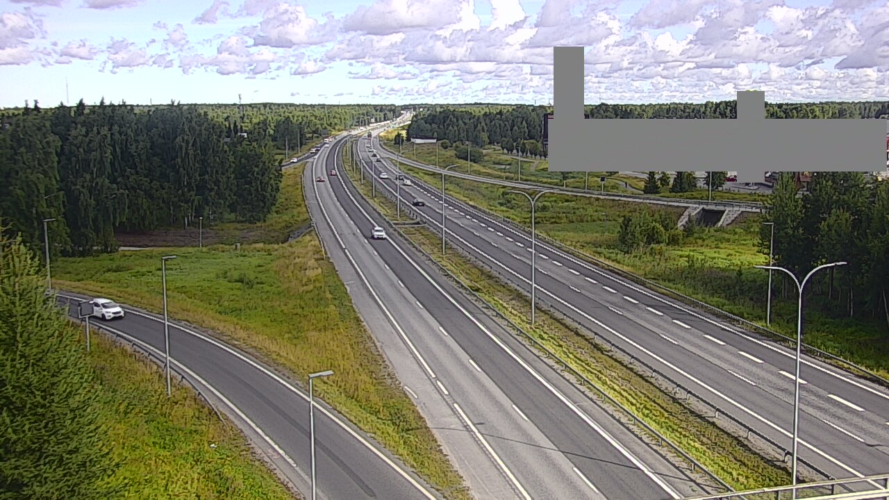 Weather Camera Image Road 4 Oulu, Kaakkuri, Oulu, Pohjois-Pohjanmaa