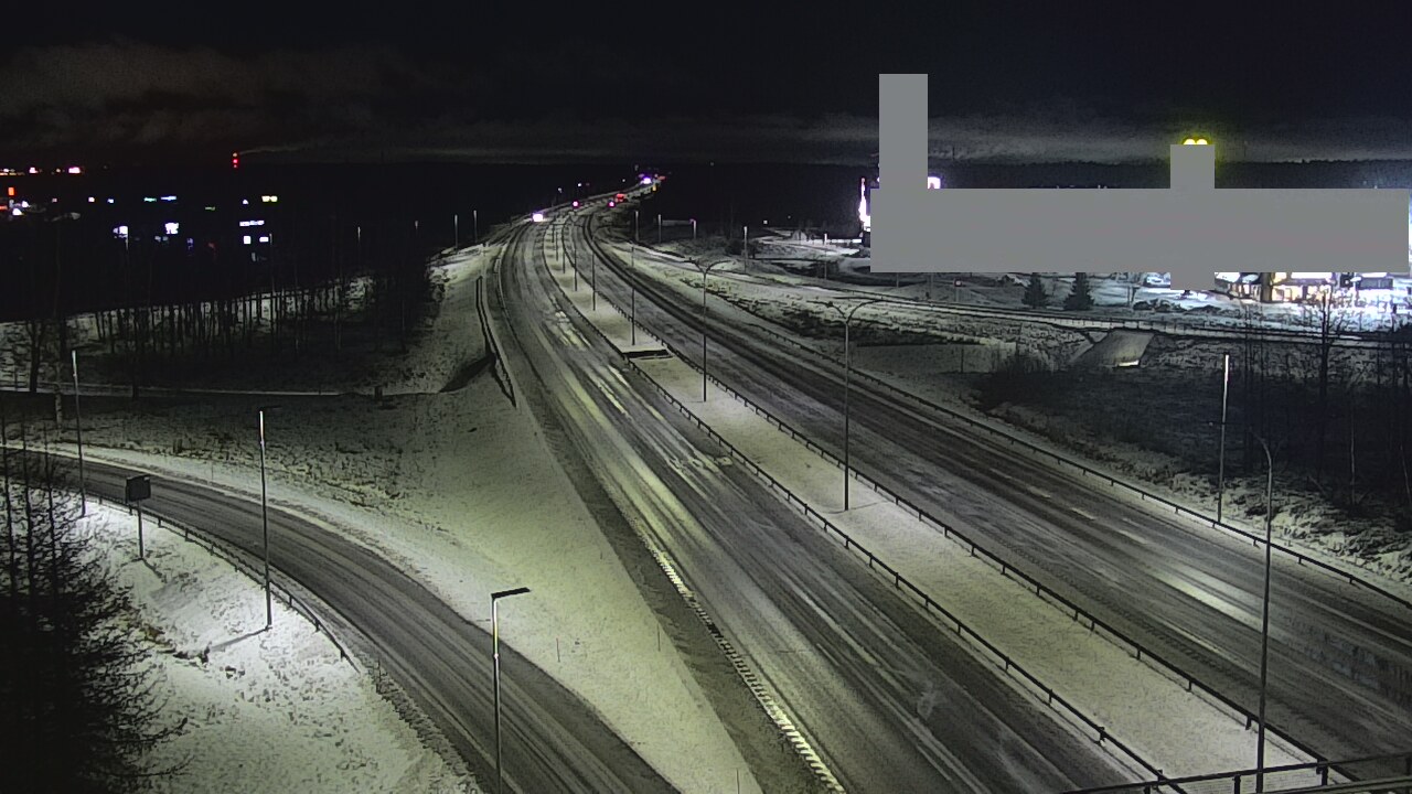 Weather Camera Image Väg 4 Uleåborg, Kaakkuri, Oulu, Pohjois-Pohjanmaa