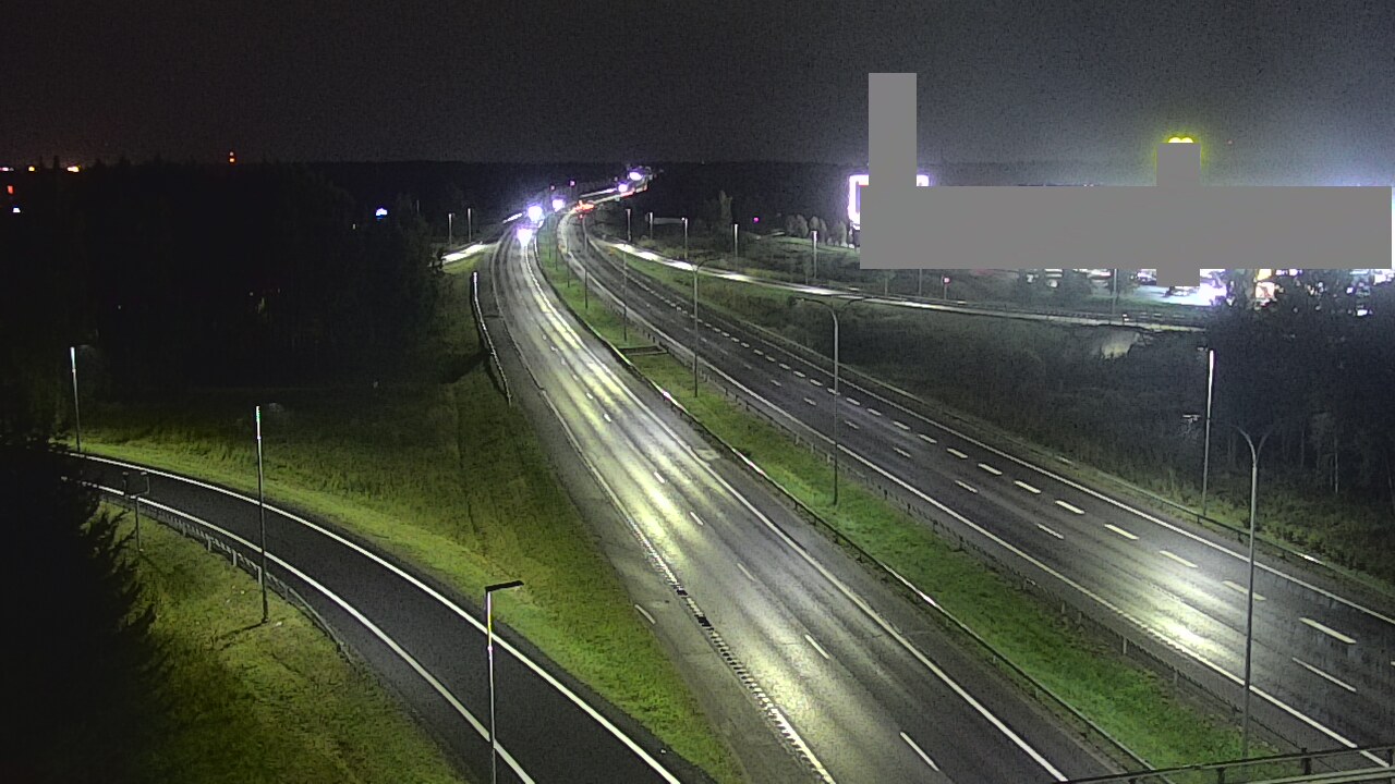 Weather Camera Image Väg 4 Uleåborg, Kaakkuri, Oulu, Pohjois-Pohjanmaa