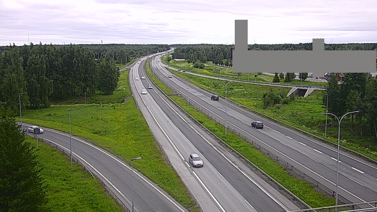 Weather Camera Image Väg 4 Uleåborg, Kaakkuri, Oulu, Pohjois-Pohjanmaa