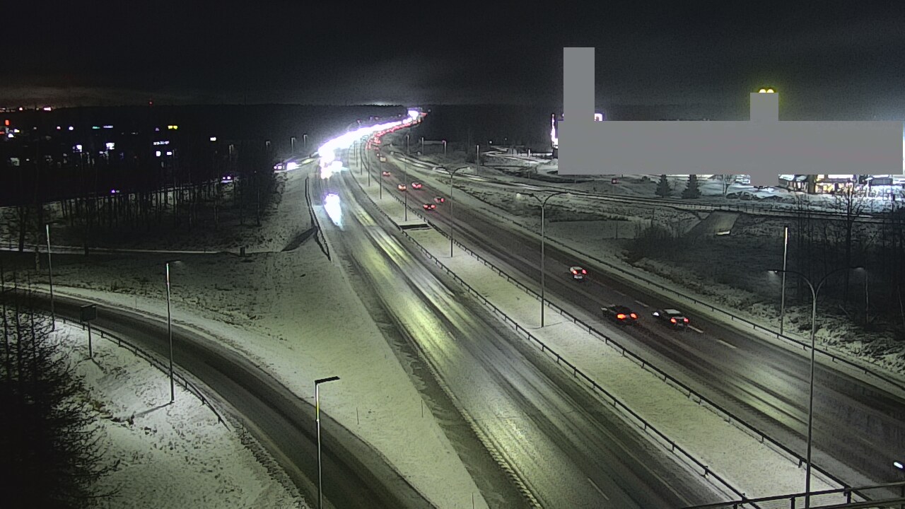 Weather Camera Image Väg 4 Uleåborg, Kaakkuri, Oulu, Pohjois-Pohjanmaa