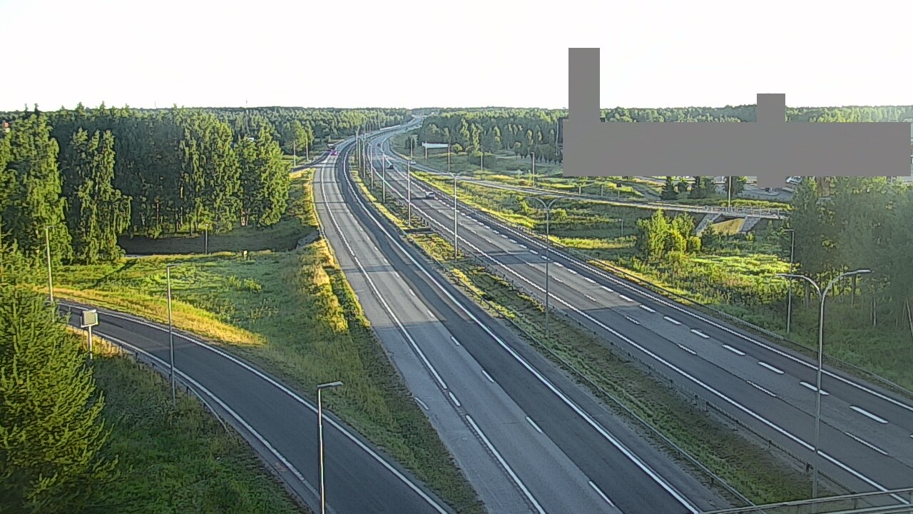 Weather Camera Image Road 4 Oulu, Kaakkuri, Oulu, Pohjois-Pohjanmaa