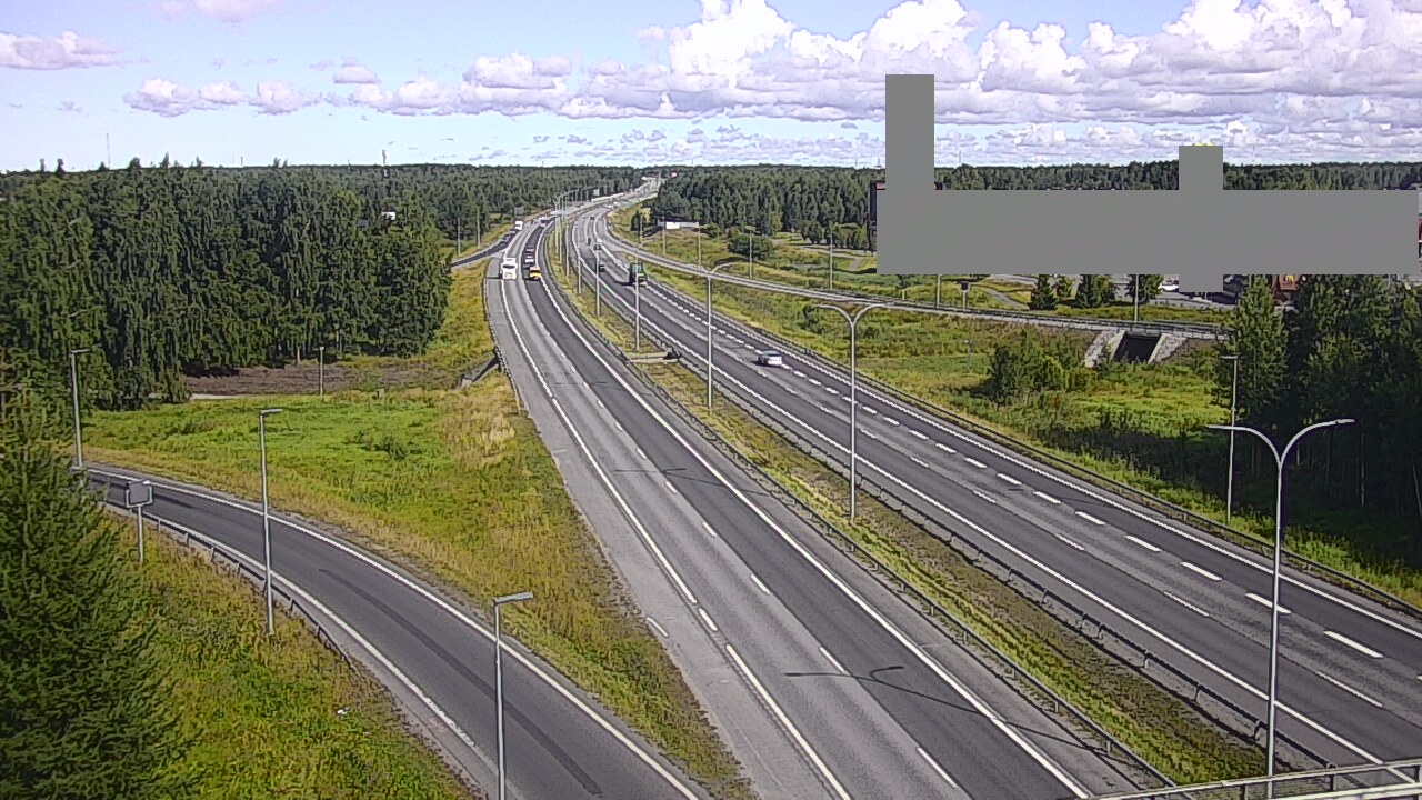 Weather Camera Image Road 4 Oulu, Kaakkuri, Oulu, Pohjois-Pohjanmaa