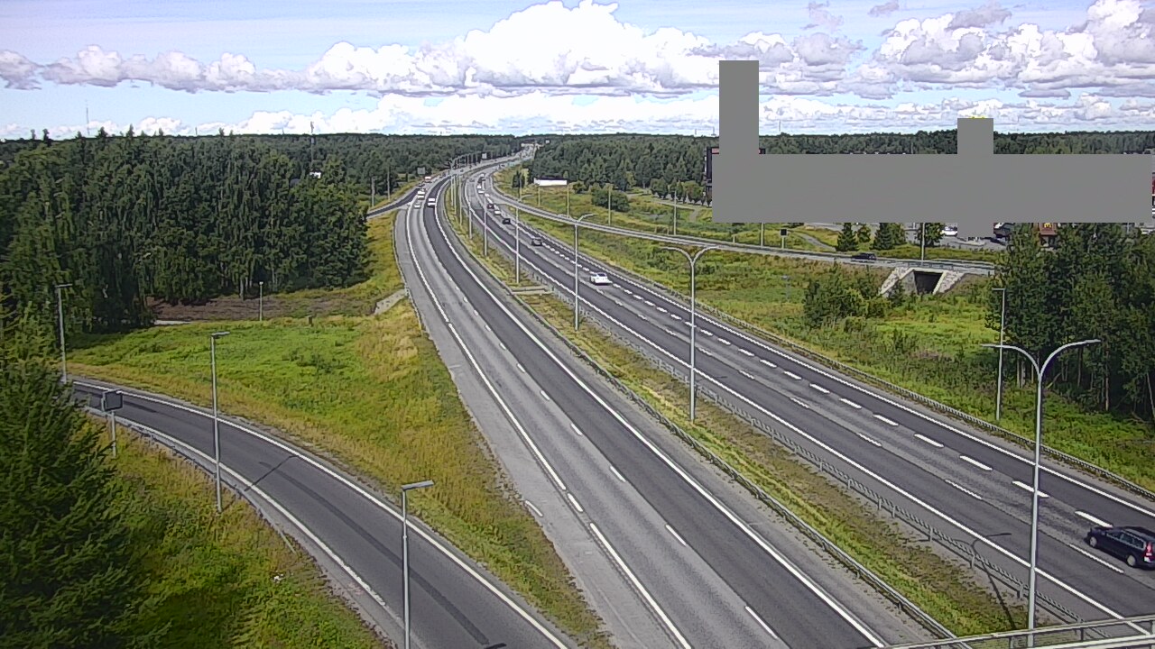 Weather Camera Image Road 4 Oulu, Kaakkuri, Oulu, Pohjois-Pohjanmaa