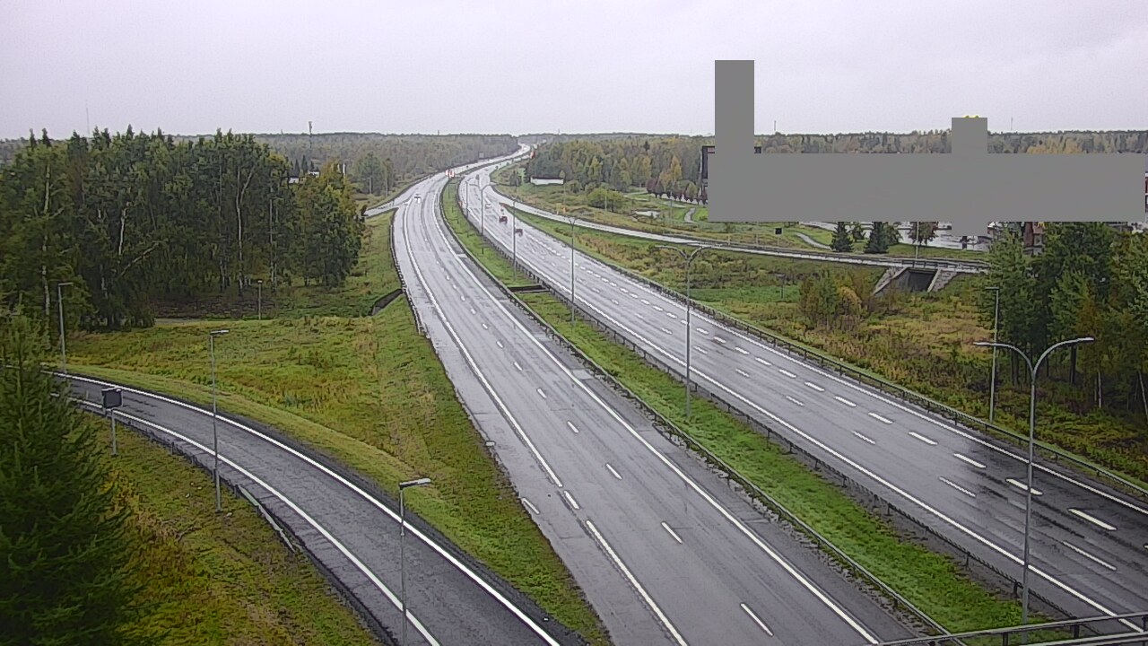 Weather Camera Image Väg 4 Uleåborg, Kaakkuri, Oulu, Pohjois-Pohjanmaa