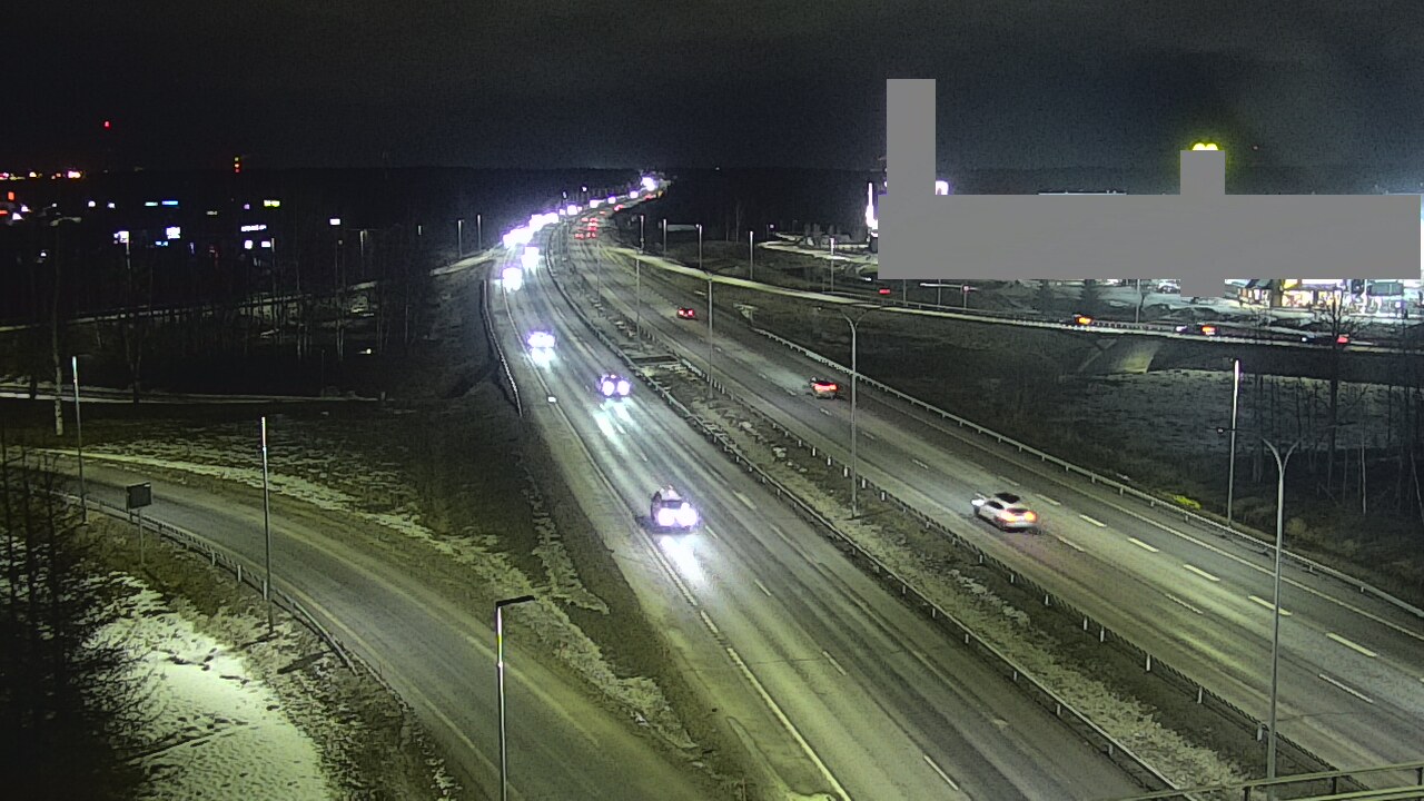 Weather Camera Image Road 4 Oulu, Kaakkuri, Oulu, Pohjois-Pohjanmaa