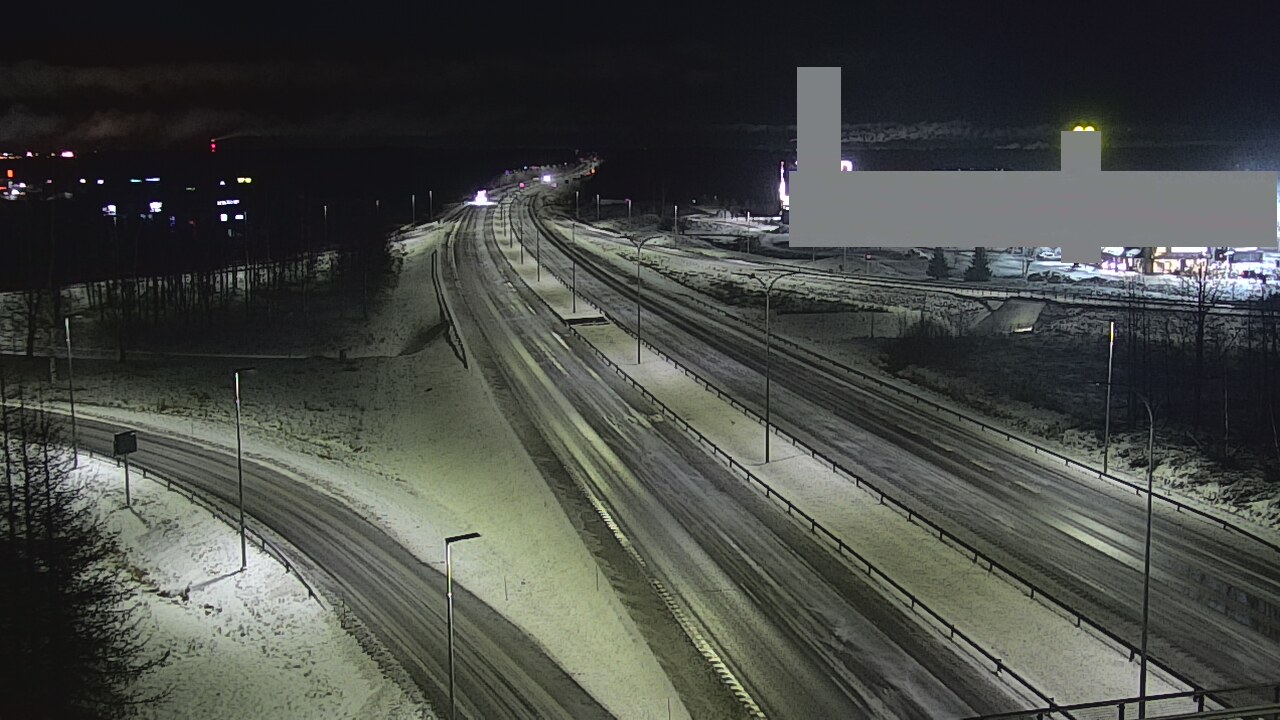 Weather Camera Image Väg 4 Uleåborg, Kaakkuri, Oulu, Pohjois-Pohjanmaa