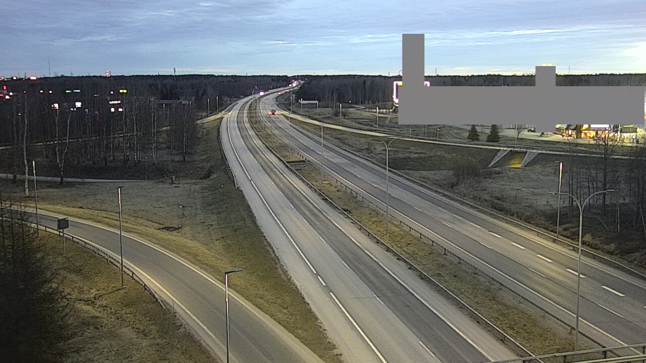 Weather Camera Image Road 4 Oulu, Kaakkuri, Oulu, Pohjois-Pohjanmaa
