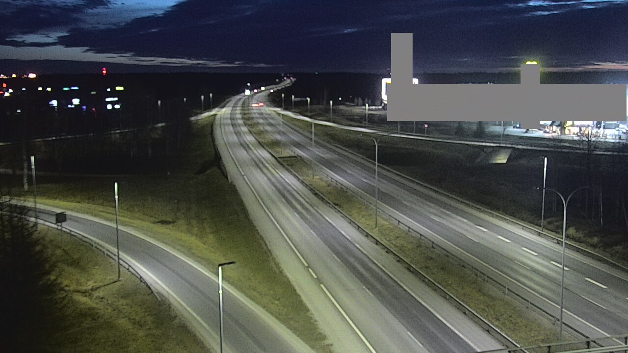 Weather Camera Image Road 4 Oulu, Kaakkuri, Oulu, Pohjois-Pohjanmaa