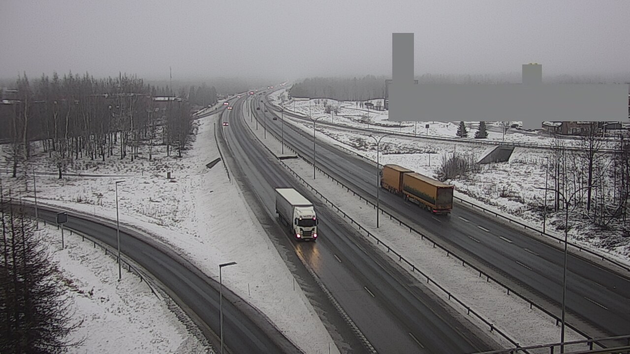 Weather Camera Image Väg 4 Uleåborg, Kaakkuri, Oulu, Pohjois-Pohjanmaa