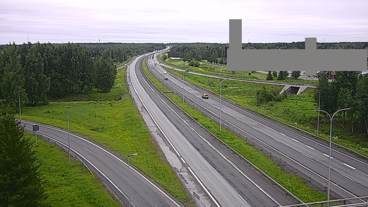 Weather Camera Image Väg 4 Uleåborg, Kaakkuri, Oulu, Pohjois-Pohjanmaa
