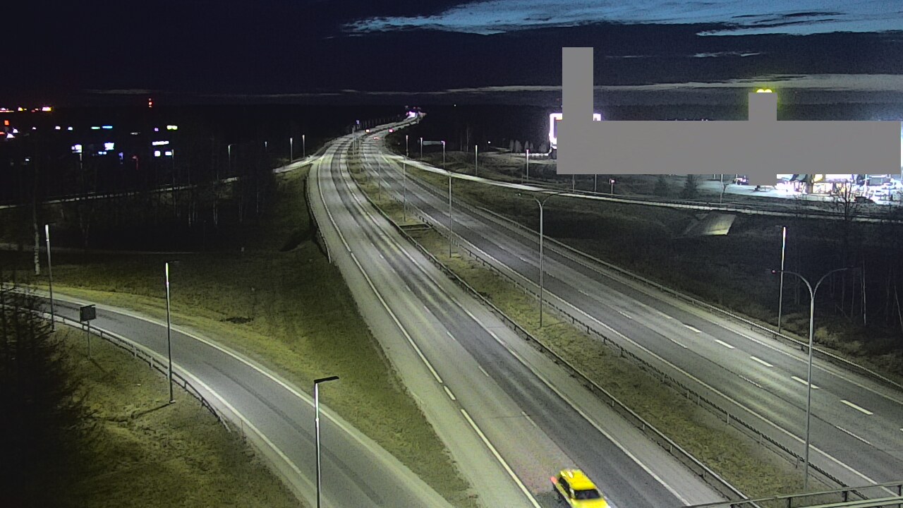 Weather Camera Image Road 4 Oulu, Kaakkuri, Oulu, Pohjois-Pohjanmaa