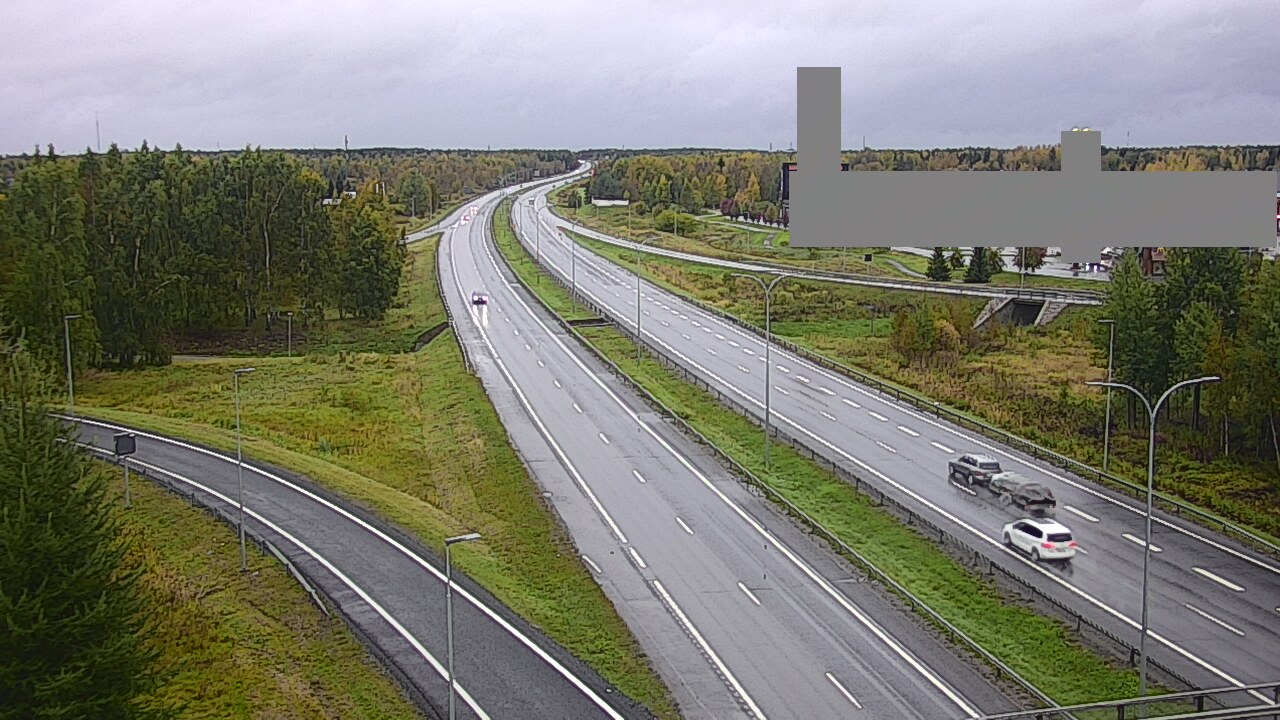 Weather Camera Image Väg 4 Uleåborg, Kaakkuri, Oulu, Pohjois-Pohjanmaa