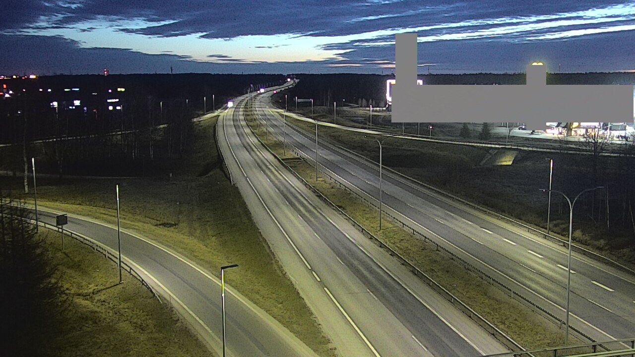 Weather Camera Image Road 4 Oulu, Kaakkuri, Oulu, Pohjois-Pohjanmaa