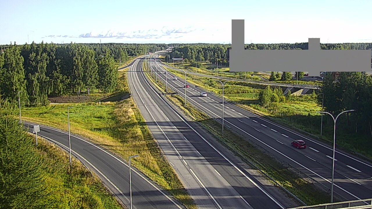 Weather Camera Image Road 4 Oulu, Kaakkuri, Oulu, Pohjois-Pohjanmaa