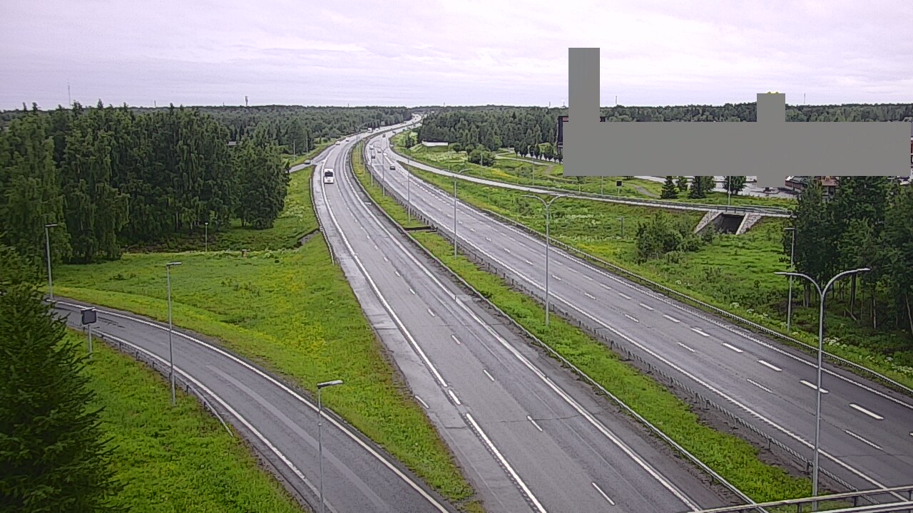 Weather Camera Image Väg 4 Uleåborg, Kaakkuri, Oulu, Pohjois-Pohjanmaa