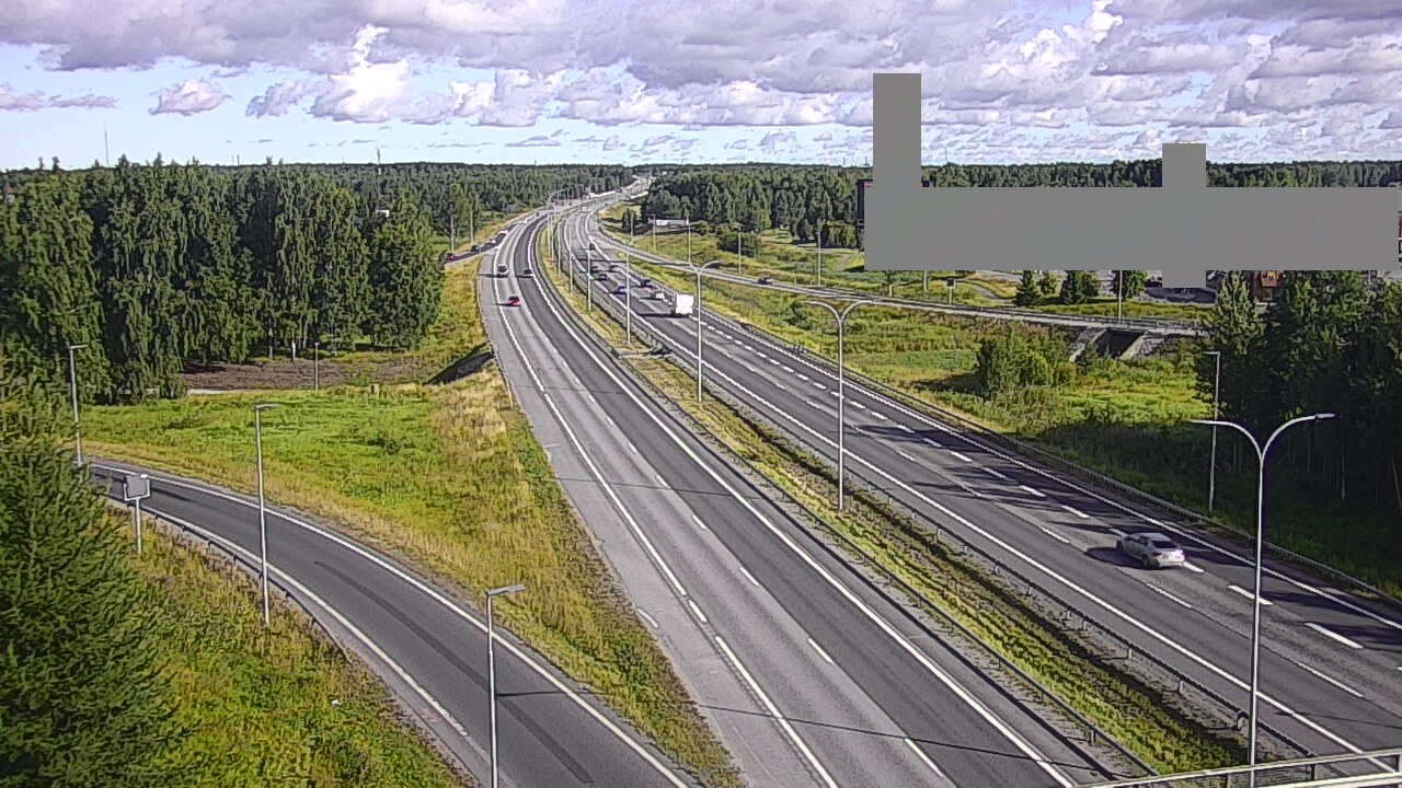 Weather Camera Image Road 4 Oulu, Kaakkuri, Oulu, Pohjois-Pohjanmaa