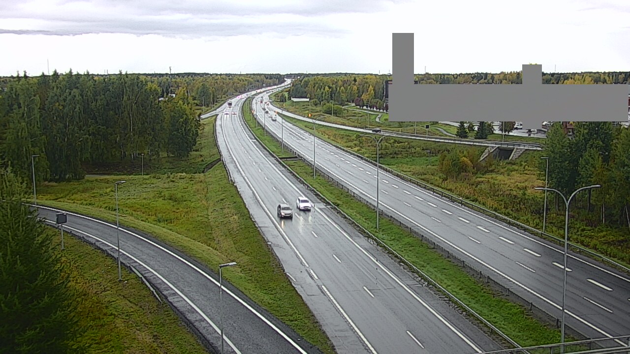 Weather Camera Image Väg 4 Uleåborg, Kaakkuri, Oulu, Pohjois-Pohjanmaa