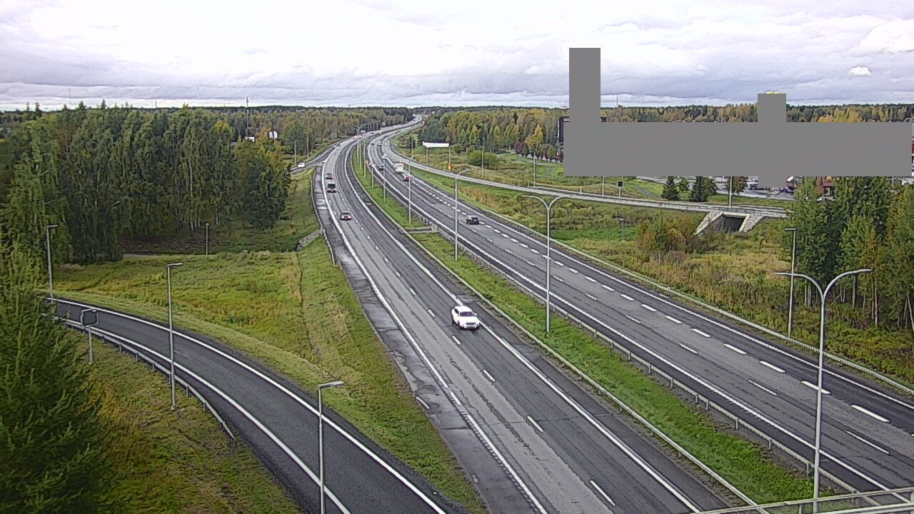 Weather Camera Image Väg 4 Uleåborg, Kaakkuri, Oulu, Pohjois-Pohjanmaa