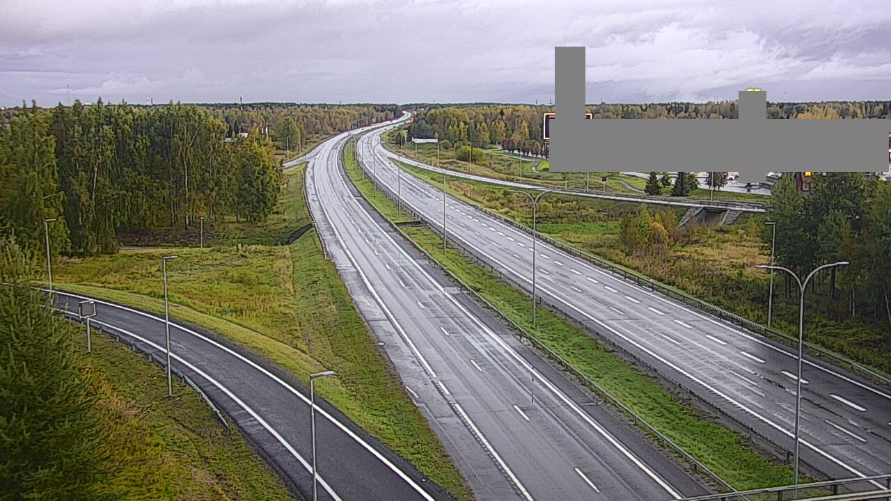 Weather Camera Image Väg 4 Uleåborg, Kaakkuri, Oulu, Pohjois-Pohjanmaa