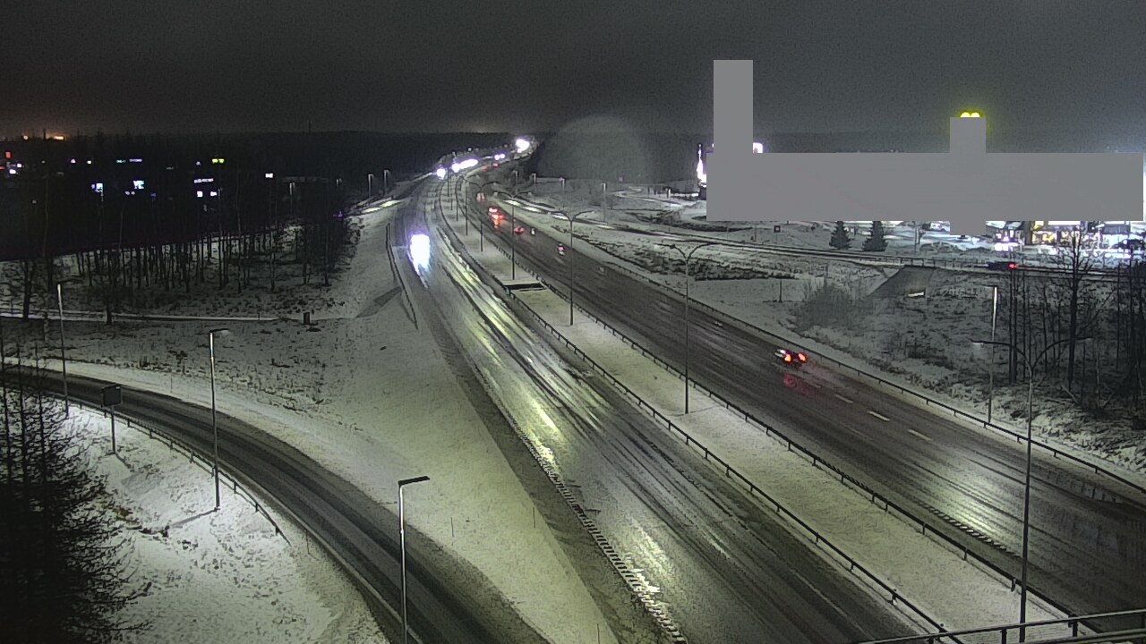 Weather Camera Image Väg 4 Uleåborg, Kaakkuri, Oulu, Pohjois-Pohjanmaa