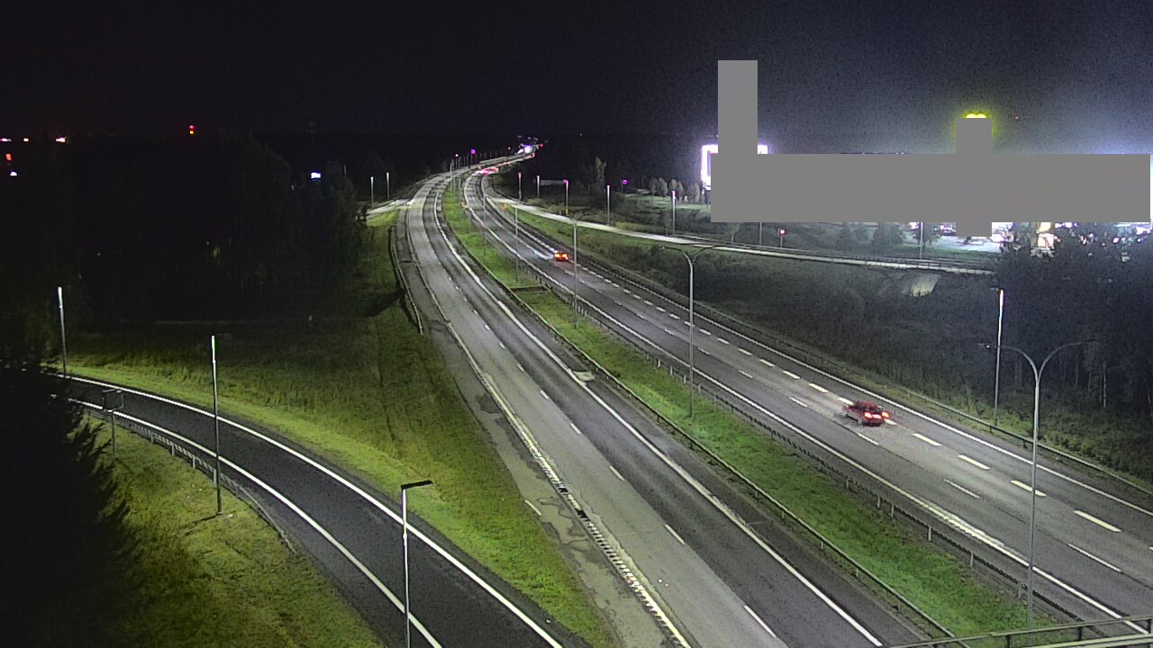 Weather Camera Image Väg 4 Uleåborg, Kaakkuri, Oulu, Pohjois-Pohjanmaa