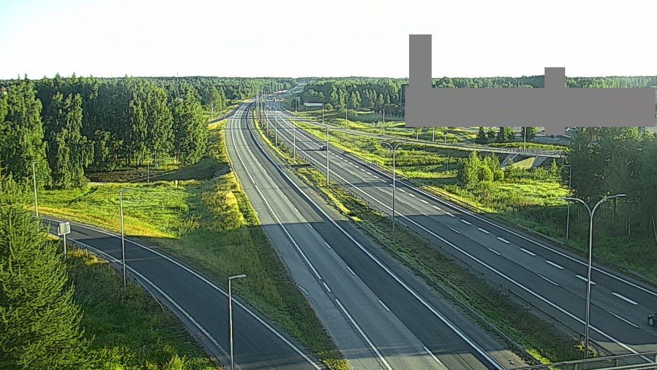 Weather Camera Image Road 4 Oulu, Kaakkuri, Oulu, Pohjois-Pohjanmaa