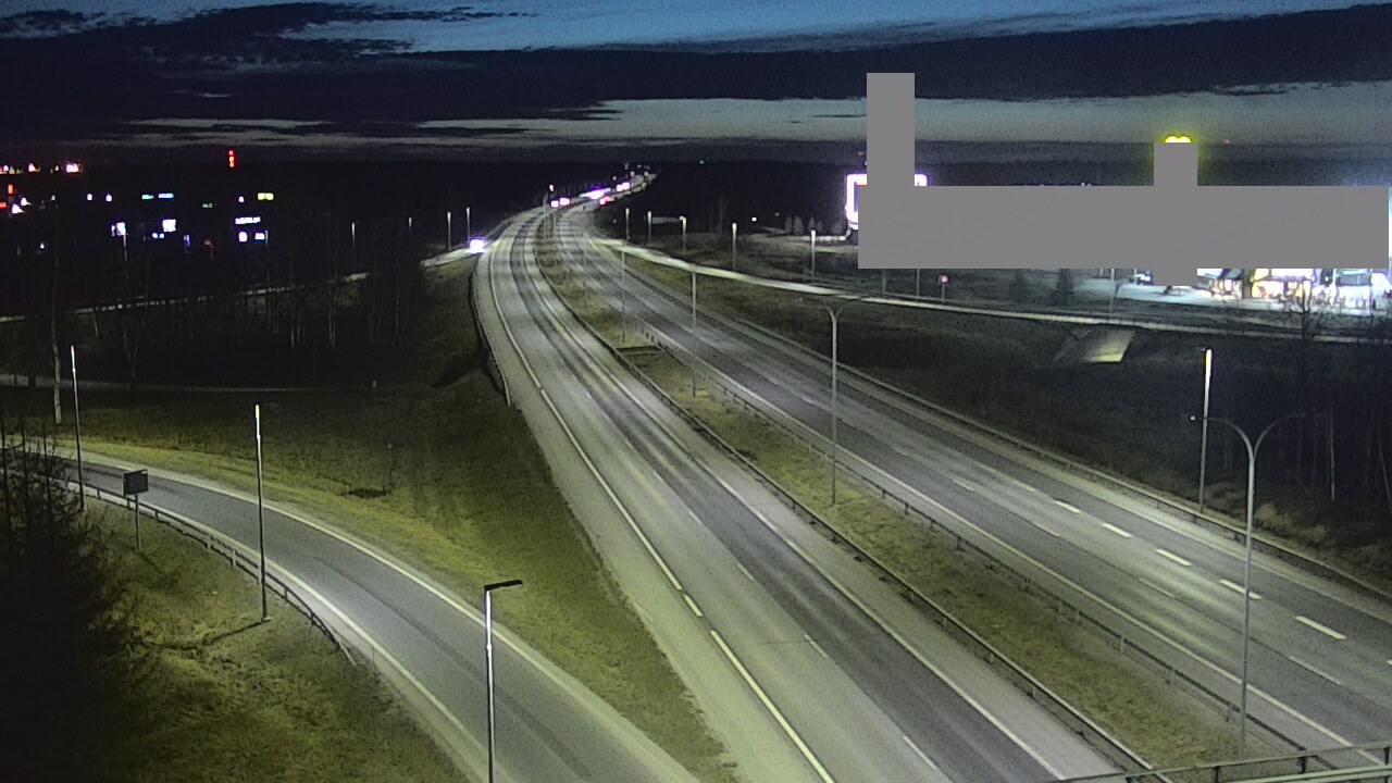 Weather Camera Image Road 4 Oulu, Kaakkuri, Oulu, Pohjois-Pohjanmaa