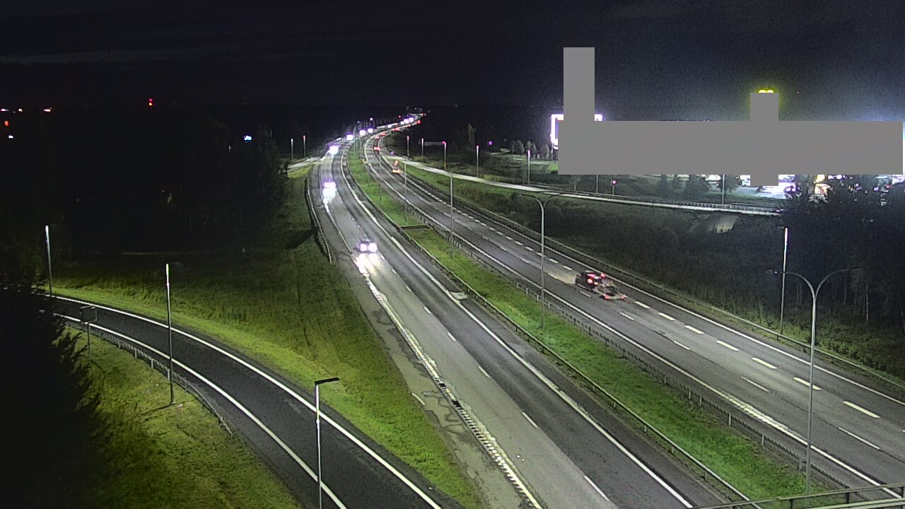 Weather Camera Image Väg 4 Uleåborg, Kaakkuri, Oulu, Pohjois-Pohjanmaa