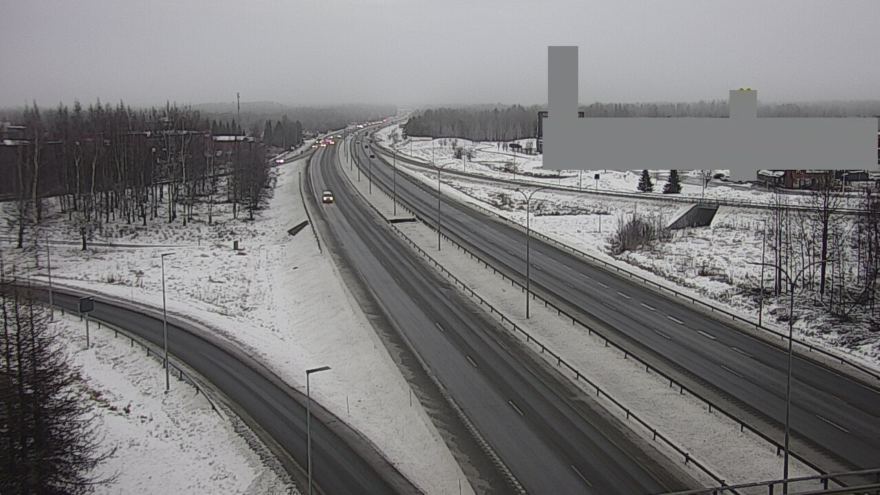 Weather Camera Image Väg 4 Uleåborg, Kaakkuri, Oulu, Pohjois-Pohjanmaa