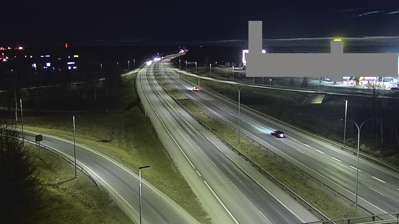 Weather Camera Image Road 4 Oulu, Kaakkuri, Oulu, Pohjois-Pohjanmaa