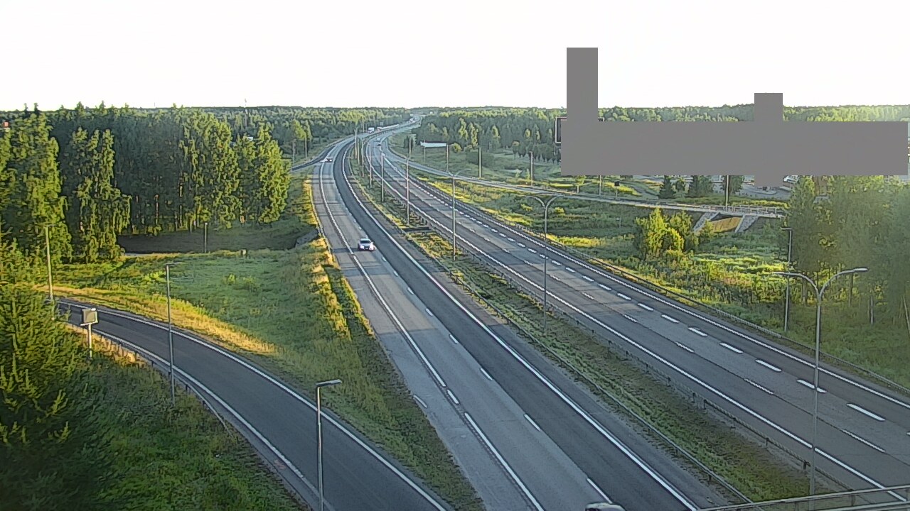 Weather Camera Image Road 4 Oulu, Kaakkuri, Oulu, Pohjois-Pohjanmaa