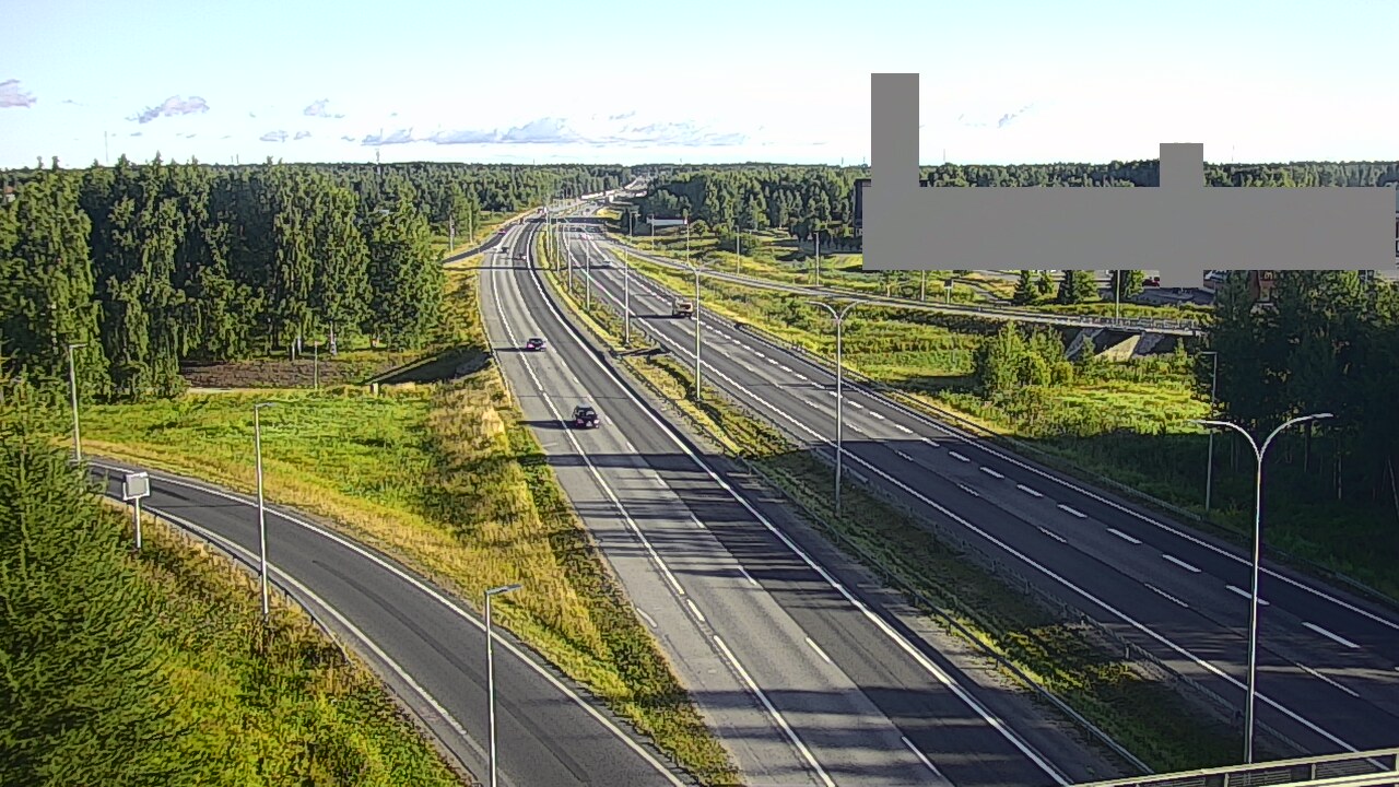 Weather Camera Image Road 4 Oulu, Kaakkuri, Oulu, Pohjois-Pohjanmaa