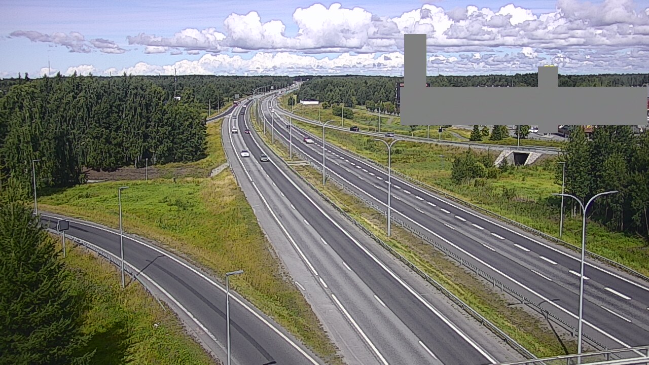 Weather Camera Image Road 4 Oulu, Kaakkuri, Oulu, Pohjois-Pohjanmaa