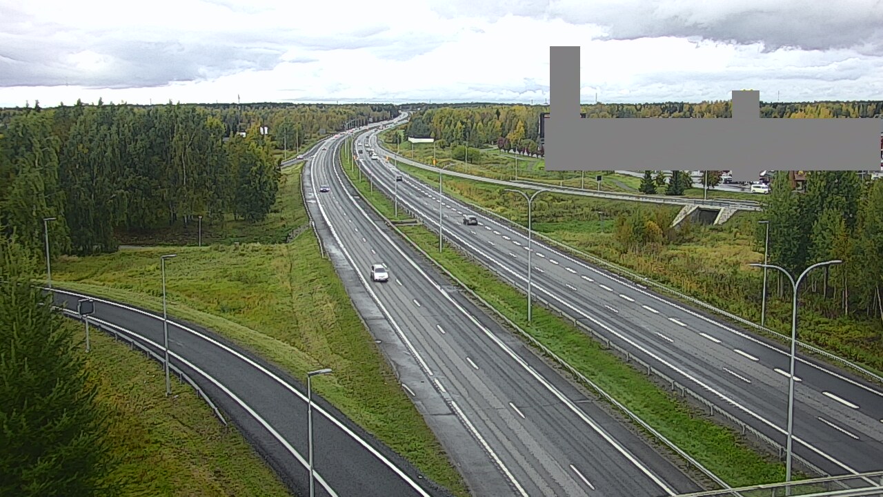Weather Camera Image Väg 4 Uleåborg, Kaakkuri, Oulu, Pohjois-Pohjanmaa