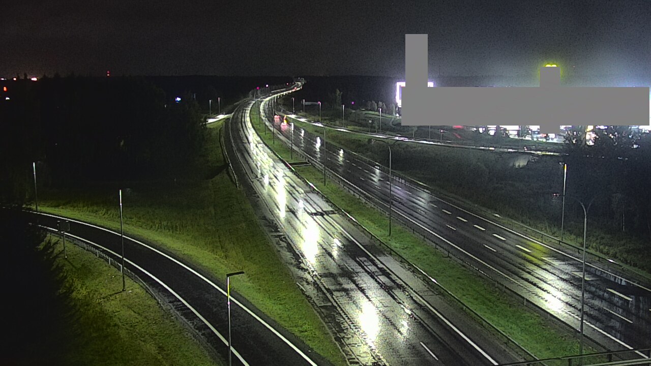 Weather Camera Image Väg 4 Uleåborg, Kaakkuri, Oulu, Pohjois-Pohjanmaa